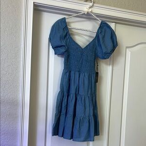 Forever 21 Blue Chambray Dress